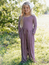 Leggy Romper - Sugar Plum Check